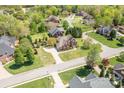 An aerial view of the property showcasing its location in a lush, established neighborhood at 1103 Hillcrest Ridge Dr, Salisbury, NC 28146