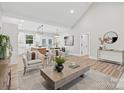 Open-concept living area connecting the kitchen, dining, and living spaces at 528 Waco Rd, Kings Mountain, NC 28086