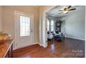 Bright foyer leading into a living room with hardwood floors and classic furnishings at 1226 Clingman Dr, Fort Mill, SC 29715