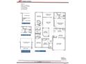 Floor plan showing a 4-bedroom, 3-bath home with a 2-car garage and covered lanai at 1030 Gardenia Dr # 2, Mt Ulla, NC 28125