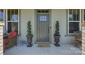 Welcoming front entrance adorned with decorative plants and stylish decor, offering curb appeal at 1306 Kings Bottom Dr, Fort Mill, SC 29715