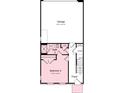 Floor plan showcasing a bedroom, bathroom, foyer, and garage layout with labeled dimensions at 5055 Westmead Ln, Charlotte, NC 28262