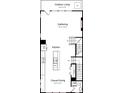 Layout of a home featuring a kitchen, dining, gathering, and outdoor living area at 5055 Westmead Ln, Charlotte, NC 28262