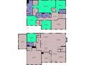 Detailed floor plan showcasing the layout of the two-story house at 708 Brookmeade Dr, Waxhaw, NC 28173