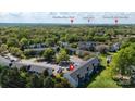 Aerial view shows the location of the home in relation to local points of interest at 11163 Harrowfield Rd # 8198, Charlotte, NC 28226