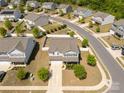 Aerial view of the home showcasing the well-maintained landscaping and neighborhood at 269 Keating Place Dr, Fort Mill, SC 29708