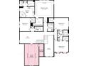 Upstairs floor plan details Owner's suite, three additional bedrooms, laundry room, and open loft space at 3025 Tramore Dr, Harrisburg, NC 28075