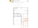 First-floor blueprint featuring a kitchen, nook, Gathering room, garage, bedroom, and entry porch at 4561 Family Trail Dr, Indian Land, SC 29707