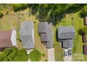 An aerial view looking straight down on houses and yards in a residential neighborhood at 1682 Sandpiper Dr, Rock Hill, SC 29732