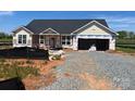 Charming single-story home with a two-car garage and a gravel driveway at 1070 Gardenia Dr # 4, Mt Ulla, NC 28125