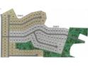 Community aerial view showing lot sizes, open green spaces, and neighborhood layout at 228 Mountain Island Dr # 38, Statesville, NC 28677