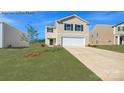Charming two-story home with a well-manicured lawn and a two-car garage at 580 N Sparkleberry St, Chester, SC 29706