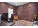 Cozy home office featuring stylish decor, a modern desk setup, and comfortable seating at 1021 Vickie Ln, Matthews, NC 28104