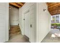 Exterior elevator providing convenience with stairs offering an alternative option at 921 Northeast Dr # 39, Davidson, NC 28036