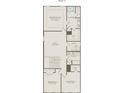 Second floor plan with owner's suite, loft, laundry, two bedrooms, and two bathrooms at 14032 Penbury Ln # 332, Charlotte, NC 28273
