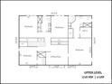Detailed layout of the home's upper level with measurements and room names at 1816 5Th Nw St, Hickory, NC 28601