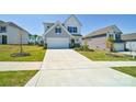 Charming two-story home features a welcoming facade, well-maintained lawn, and a spacious two-car garage and driveway at 15520 Capps Rd, Charlotte, NC 28278