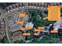 Community amenities including clubhouse, pool, kayak dock, playground, tennis/pickleball courts, and village cabins at 1670 Tranquility Blvd, Lancaster, SC 29720