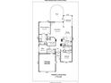 Home floor plan showing dimensions of the primary bedroom, living room, kitchen, sunroom, and other rooms in the house at 43014 Mimosa Ct, Indian Land, SC 29707