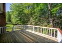 Spacious deck overlooking the backyard perfect for entertaining or relaxing at 12435 Mallard Dr, Charlotte, NC 28269