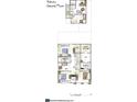 Second-floor layout with bedrooms, bathrooms, and an optional finished studio/office at 19044 Newburg Hill Rd, Davidson, NC 28036