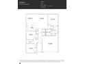 Floor plan featuring a 1,399 sq ft layout with 3 beds, 2 baths, a designer kitchen, and a 2-car garage at 1613 Spring Lot Dr, Edgemoor, SC 29712