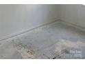 Spacious bedroom showing white walls and concrete floor and ready for new flooring at 13933 Eden Ct, Pineville, NC 28134