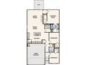 Detailed floor plan showcasing a spacious layout with an open kitchen, multiple bedrooms, and garage at 715 Olde England Dr, Lincolnton, NC 28092
