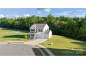 Scenic aerial view of a charming home surrounded by trees and lush green space at 548 Dutch White Dr, Clover, SC 29710