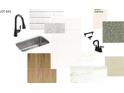 Selection of interior design elements with tile, countertop and flooring samples at 1004 Rocking Horse Rd, Indian Trail, NC 28079