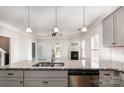 Stylish kitchen island with granite countertops and stainless steel dishwasher at 338 Livingston Dr, Lancaster, SC 29720