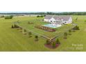 Expansive backyard with a fenced pool area, lush landscaping, and an abundance of open green space at 4316 Nesbit Rd, Monroe, NC 28112