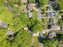 Bird's eye view of homes nestled in a lush, green neighborhood with mature trees at 1917 Marguerite Ave, Charlotte, NC 28205