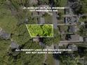 Aerial view of a residential area highlighting a .21 acre lot in the Plaza Midwood neighborhood at 1917 Marguerite Ave, Charlotte, NC 28205