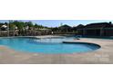 Large community pool featuring multiple seating areas, a shallow water play area, and a swim up bar at 4171 Canopy Creek Dr, Denver, NC 28037