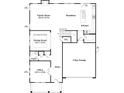 First-floor plan featuring an office, dining room, Gathering room, kitchen, breakfast area, and two-bay garage at 115 Canary Ln # 19, Mooresville, NC 28115