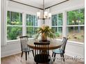 Cozy dining area with a round table next to a large window that provides a beautiful view of the surrounding landscape at 181 Montgomery Pl # 726, Mount Gilead, NC 27306