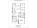 Detailed floor plan showcasing the layout of the home, including room dimensions and connections at 2124 Katie Alice Cir, Waxhaw, NC 28173