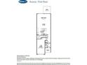 Aurora floorplan featuring the first floor layout with kitchen, dining, living room and garage at 2009 Vinyasa Ln # Sts-44, Charlotte, NC 28215