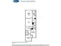 Aurora floorplan featuring the second floor layout with bedrooms, bathrooms and laundry room at 2009 Vinyasa Ln # Sts-44, Charlotte, NC 28215