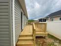 A lovely wooden back deck outside the home at 4172 Saltwood Dr, Hickory, NC 28602