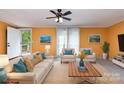 Inviting living room featuring stylish furniture, warm lighting, and cozy decor at 3442 Cedar Circle Rd, Lancaster, SC 29720
