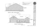Architectural rendering showing the front and right side elevations of the new home's exterior design at 85 Cornerstone Dr, Taylorsville, NC 28681