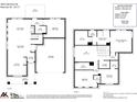 Detailed floor plan showcasing the layout and dimensions of the home's two stories at 3005 Oakmere Rd, Waxhaw, NC 28173