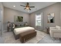 Serene bedroom with neutral decor, a comfortable bed, and a window providing ample natural light at 5705 White St, Fort Lawn, SC 29714