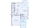 Detailed floor plan showcasing the layout of the first floor at 1529 Gossage Nw Ln, Concord, NC 28027