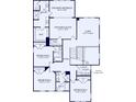 Second floor plan featuring owner's suite, retreat, and additional bedrooms at 1529 Gossage Nw Ln, Concord, NC 28027