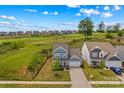 Aerial view of a well-maintained home backing onto a lush golf course in a serene neighborhood at 194 Canada Dr, Statesville, NC 28677
