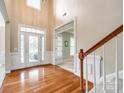 Elegant foyer with hardwood floors and natural light at 2235 Legacy Oak Dr, Waxhaw, NC 28173