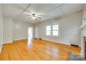 Spacious living room featuring hardwood floors and classic architectural details at 146 Walnut St, Chester, SC 29706